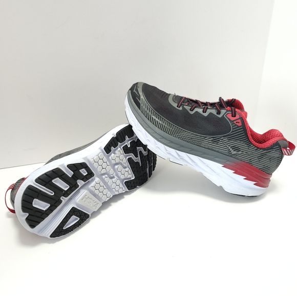 Hoka Other - Hoka One One Bondi 5 Men’s Running Shoes Size 8 Black Red